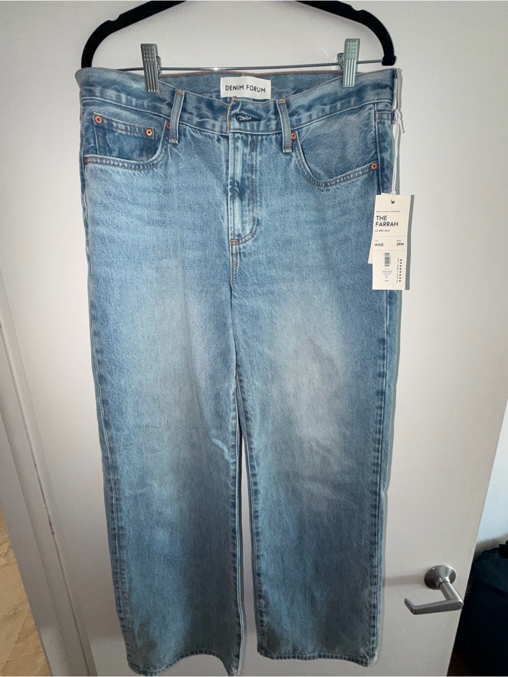 Aritzia Light Blue Wide Leg Jeans